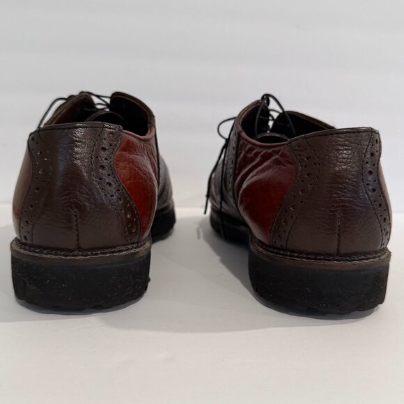 HS Trask Mens 10.5 W Bison Leather Oxford Shoes Made in USA - Picture 4 of 11